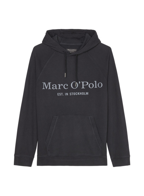Sweatshirt with hood, rib...
